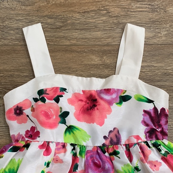 Cherokee Girls Size 7 Special Occasion Dress Floral Wedding Easter Party Holiday - Picture 2 of 5